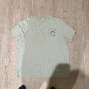 J. Crew Light Green Graphic Tee